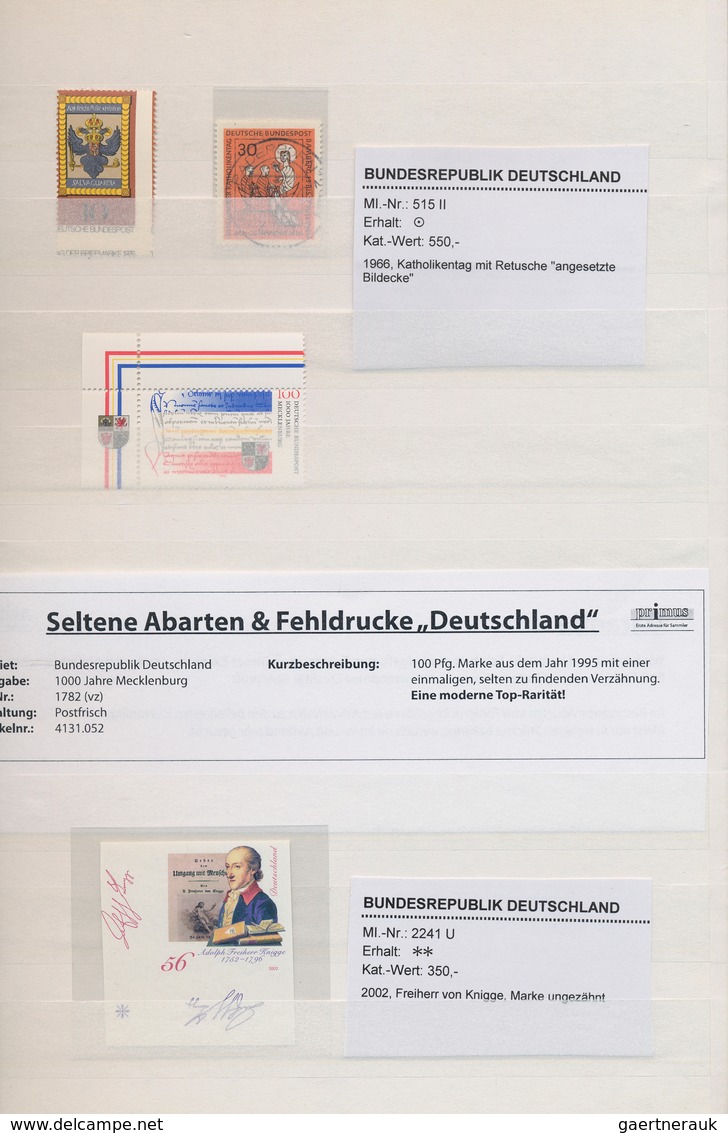 Bundesrepublik Deutschland: 1955/2013, Meist Postfrische Spezial-Sammlungspartie Mit Besseren Platte - Collezioni