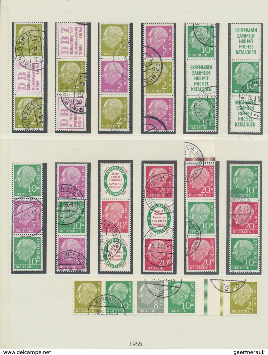 Bundesrepublik - Zusammendrucke: 1951/2007, Umfangreiche Zusammendrucksammlung In 2 Lindner Ringbind - Se-Tenant