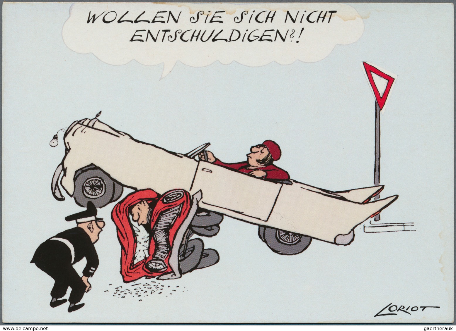 Ansichtskarten: Künstler / Artists: LORIOT / HUMOR, Ca. 1970/80, Dublettenposten Mit Ca. 350-400 Kar - Non Classés