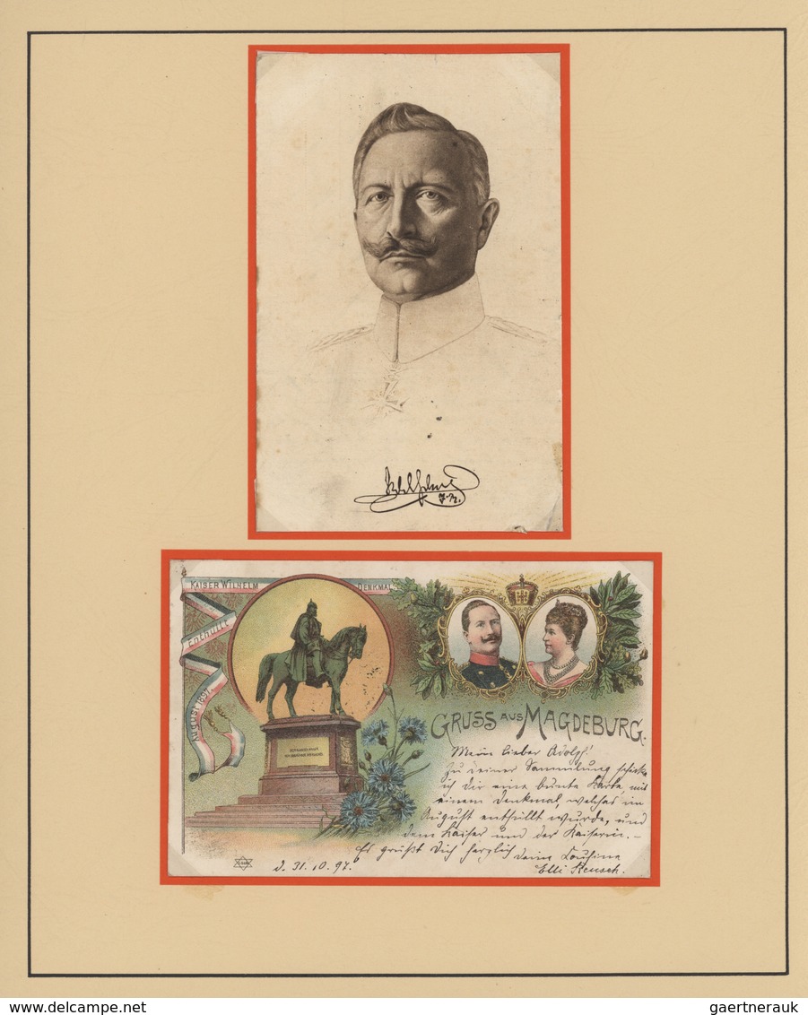Ansichtskarten: Politik / Politics: KAISER WILHELM II/FAMILIE, 1900/1940 (ca.), umfassende Sammlung