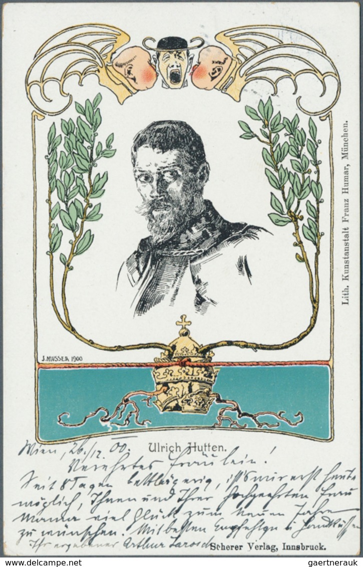 Ansichtskarten: Politik / Politics: ÖSTERREICH, Politik, Geschichte Und Kultur Aus Den Jahren 1900/1 - Personnages