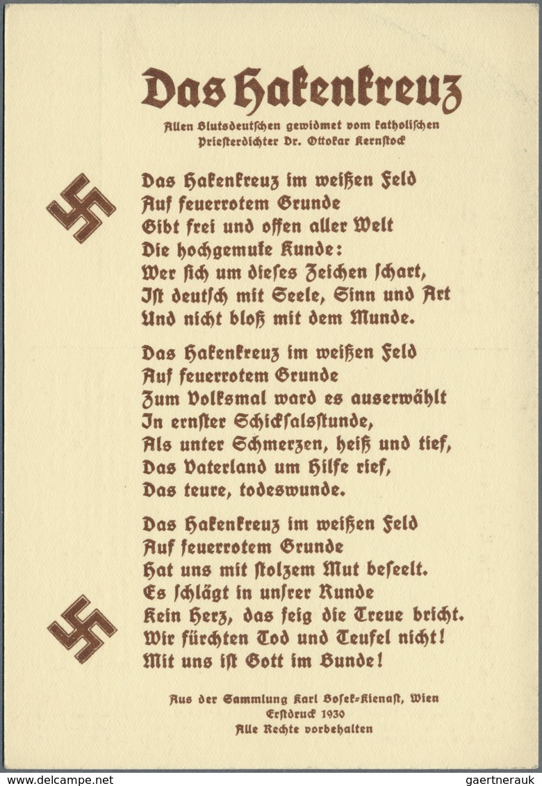 Ansichtskarten: Propaganda: III.REICH, 1933/1941, Interessante Partie Mit über 30 Propagandakarten I - Political Parties & Elections