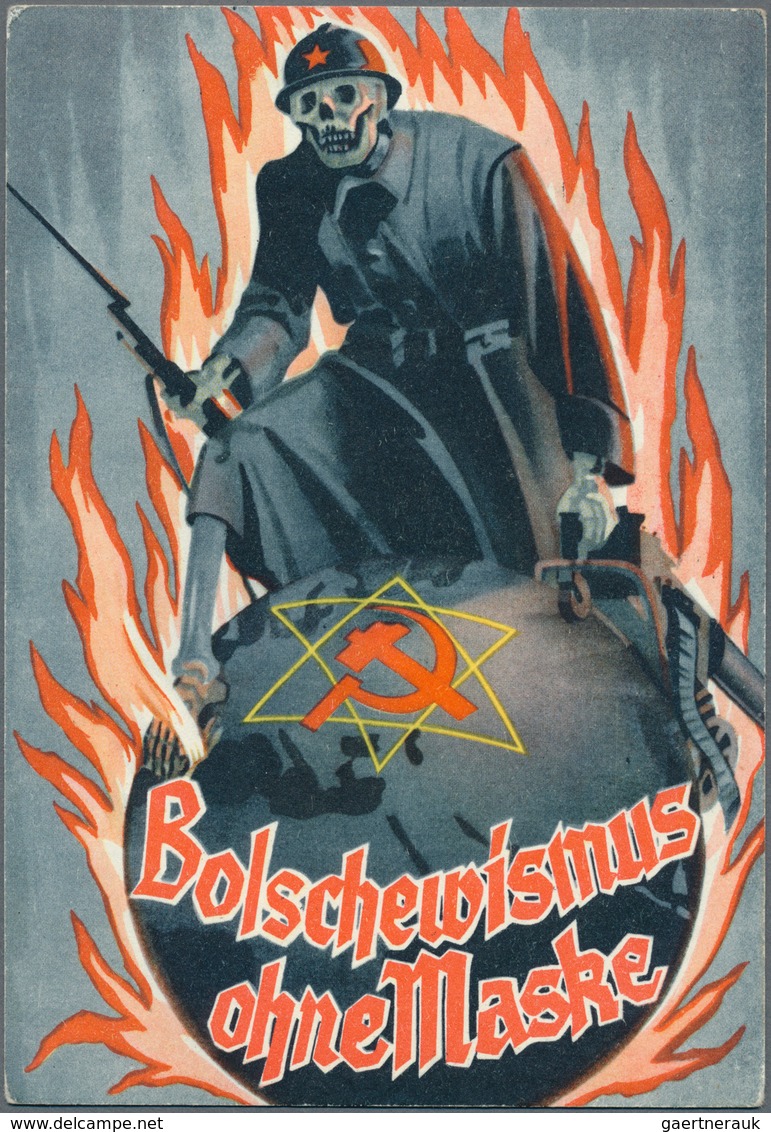 Ansichtskarten: Propaganda: III.REICH, 1938/1942, gehaltvolle Partie mit 32 Postkarten, dabei viele