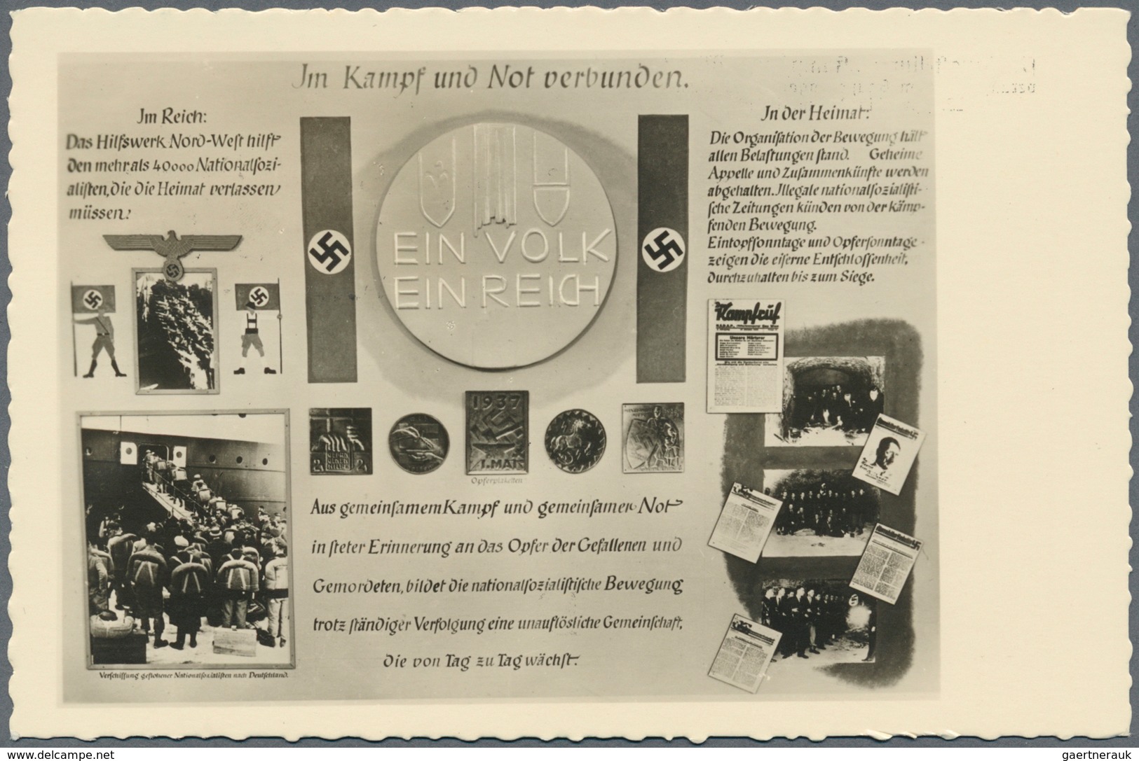 Ansichtskarten: Propaganda: III.REICH, 1938/1942, gehaltvolle Partie mit 32 Postkarten, dabei viele