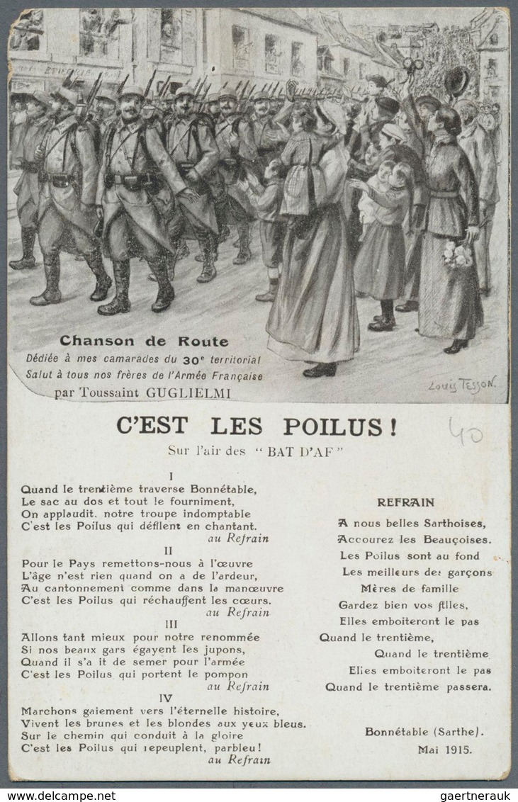 Ansichtskarten: Motive / Thematics: 1. WELTKRIEG, Französische Sammlung "Saint Poilu" (französischer - Other & Unclassified