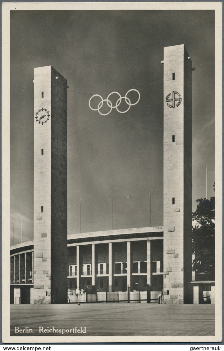 Ansichtskarten: Motive / Thematics: 1936, Dt. Reich Für Olympia Berlin '36. Lot Von 397 Foto-AK Zu D - Autres & Non Classés