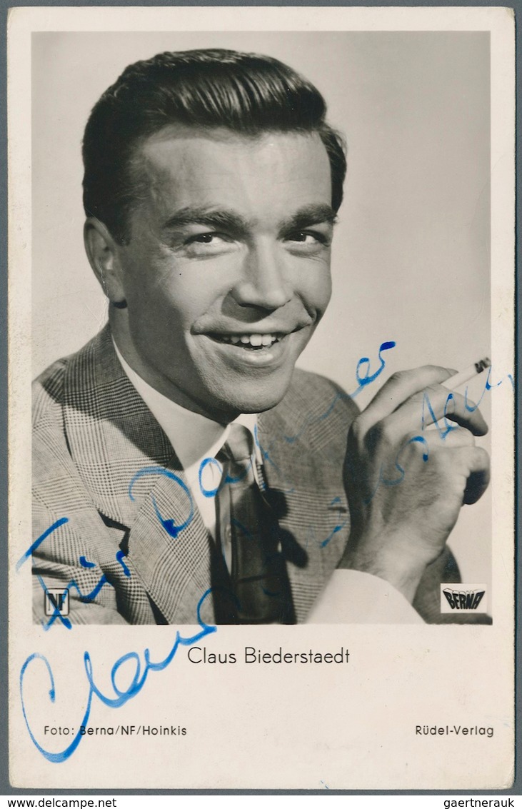 Ansichtskarten: Motive / Thematics: AUTOGRAPHEN / FILMSCHAUSPIELER, Buchstabe "B" 145 Karten mit Ori