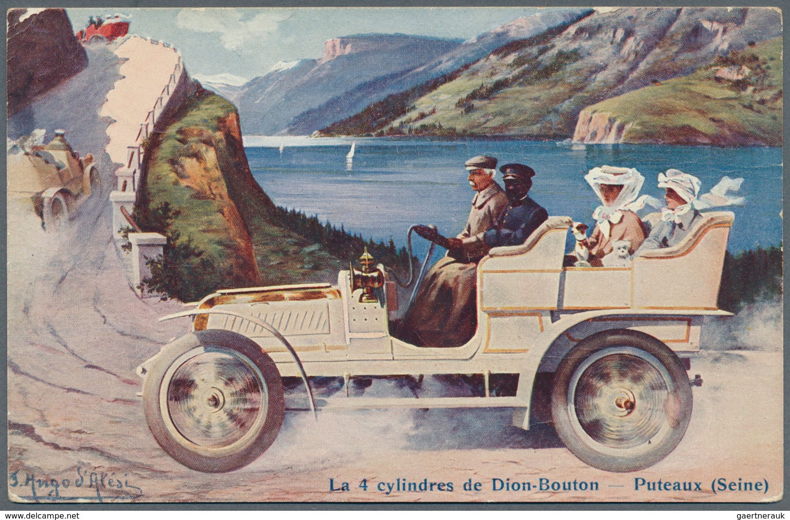 Ansichtskarten: Motive / Thematics: AUTOMOBILE, "De Dion-Bouton" War Ein Französischer Fahrzeugherst - Autres & Non Classés