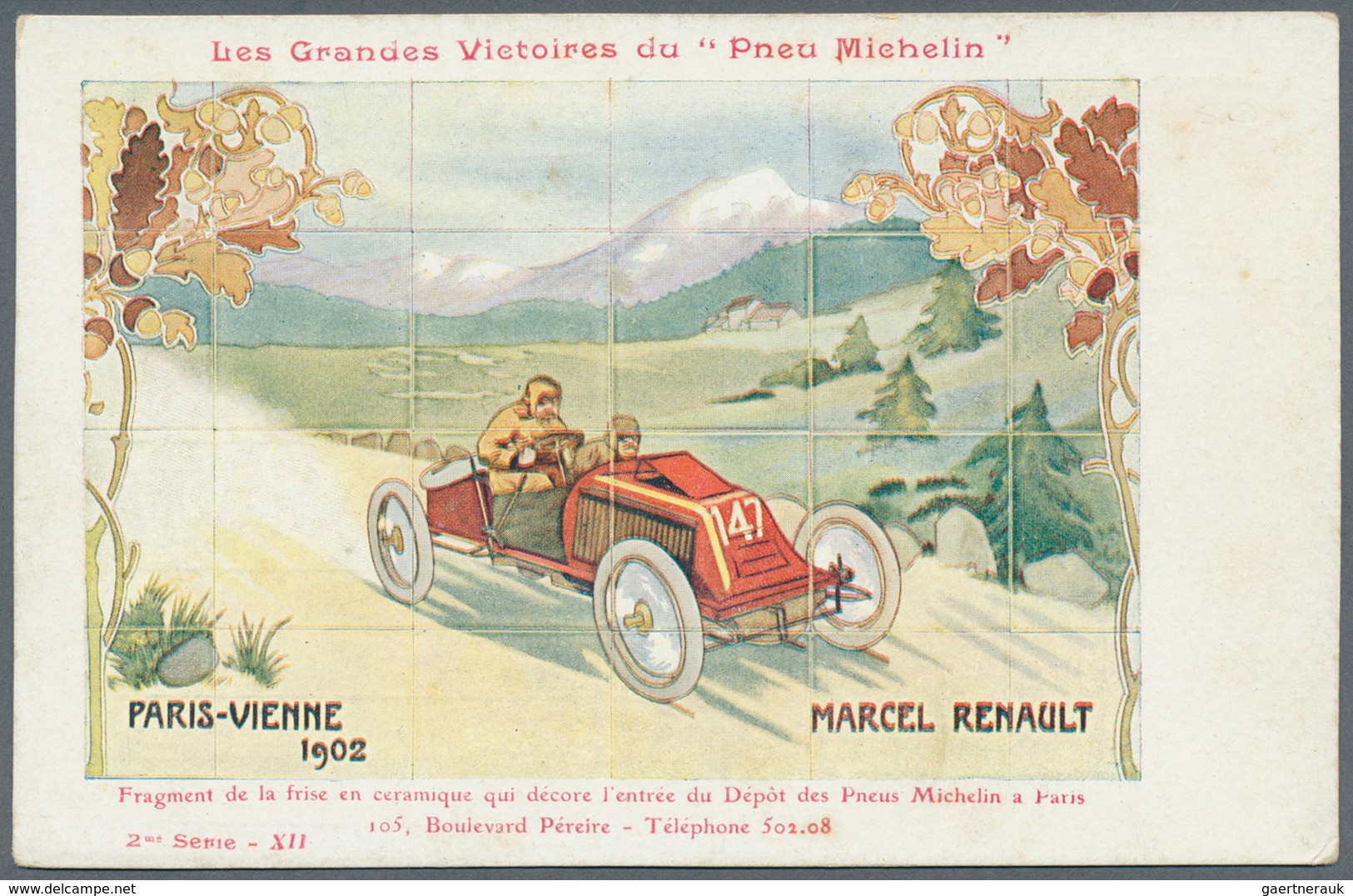 Ansichtskarten: Motive / Thematics: AUTOMOBILE, "Renault", Ein Französischer Automobilhersteller. Ei - Autres & Non Classés