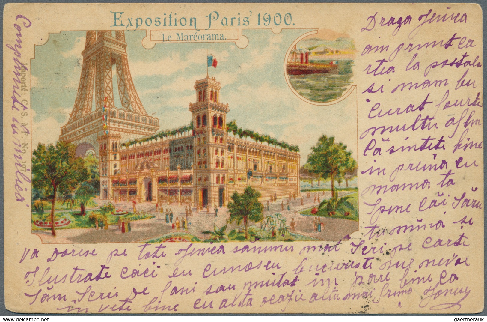 Ansichtskarten: Motive / Thematics: KUNSTGESCHICHTE, EXPO 1900 Paris Weltausstellung, Ungefähr 250 K - Other & Unclassified