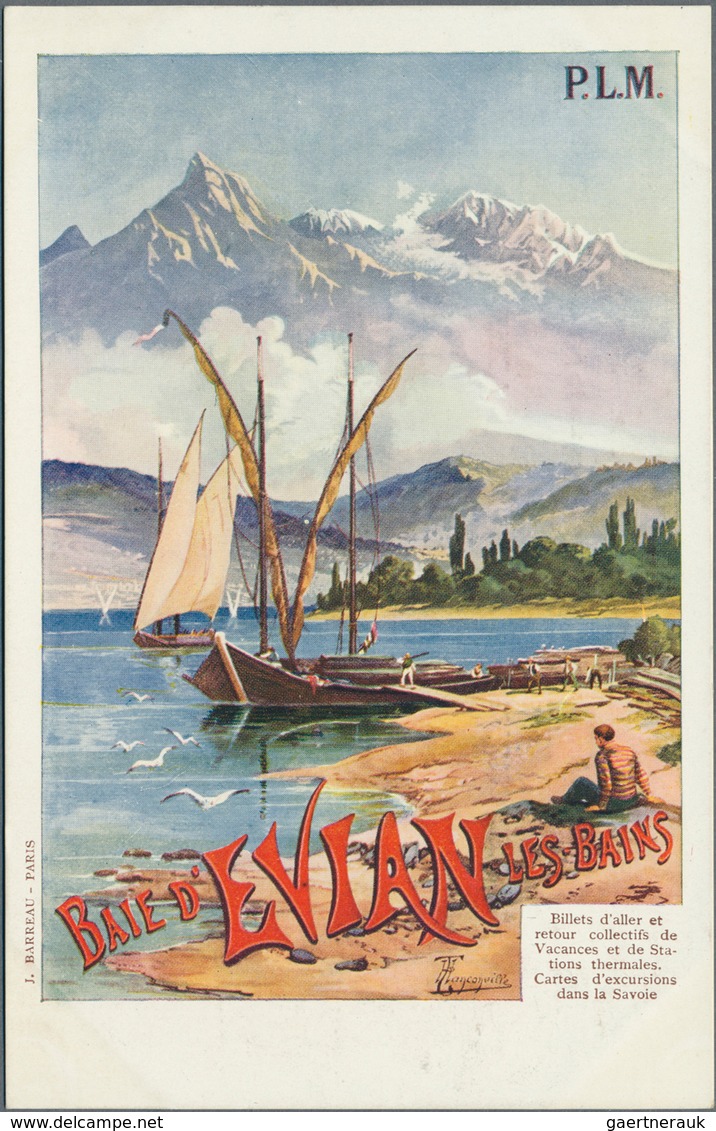 Ansichtskarten: Motive / Thematics: WERBUNG / REKLAME / AUSTSTELLUNGEN, ca. 1900/50, interessanter P