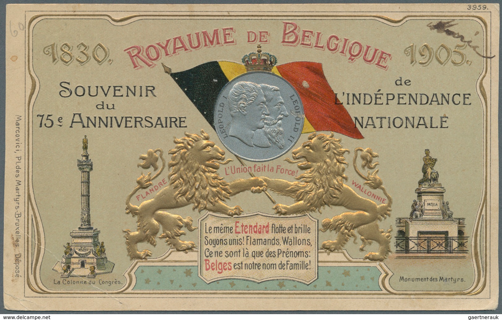 Ansichtskarten: Alle Welt: BELGIEN, Knapp 100 Historische Ansichtskarten Ab 1897 Mit Zahlreichen Kol - Ohne Zuordnung