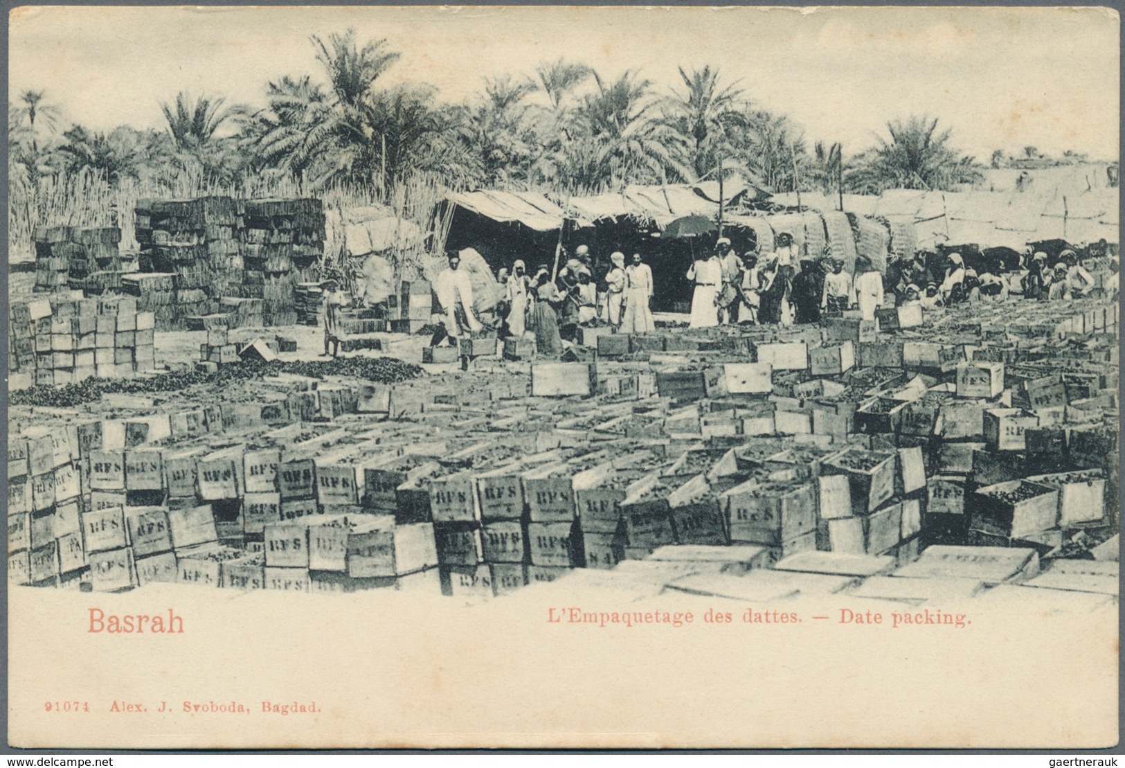 Ansichtskarten: Alle Welt: IRAK / BAGDAD / BASRA, Ca. 1900/30, Album Mit Ca. 170 Karten, Dabei Einig - Non Classés
