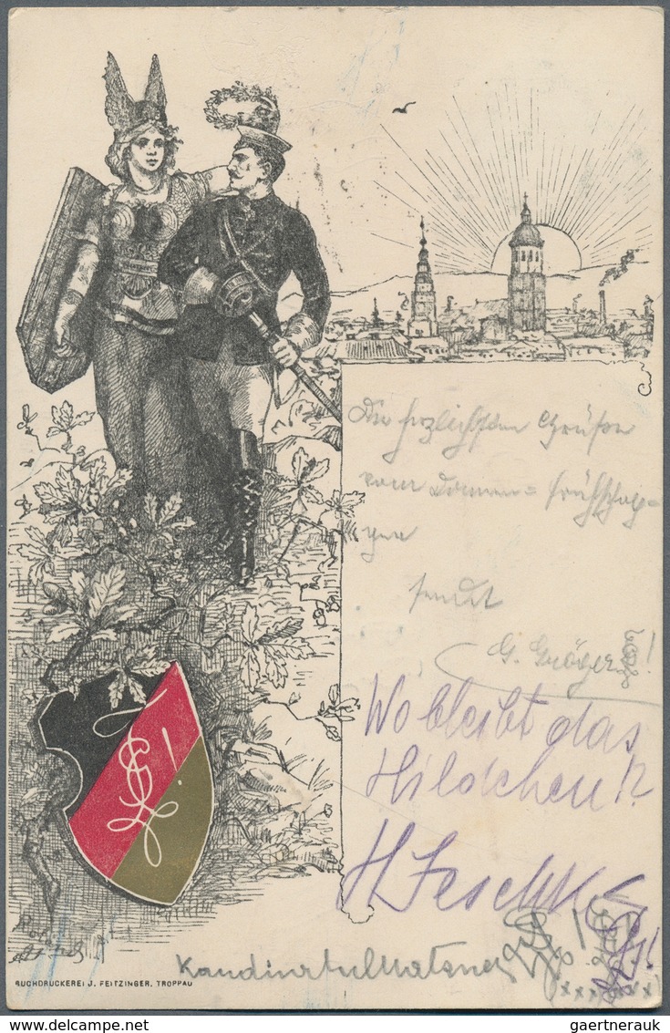 Ansichtskarten: Österreich: 1897/1925 Ca., PATRIOTISCHE ANSICHTSKARTEN, Attraktives Konvolut Mit übe - Otros & Sin Clasificación