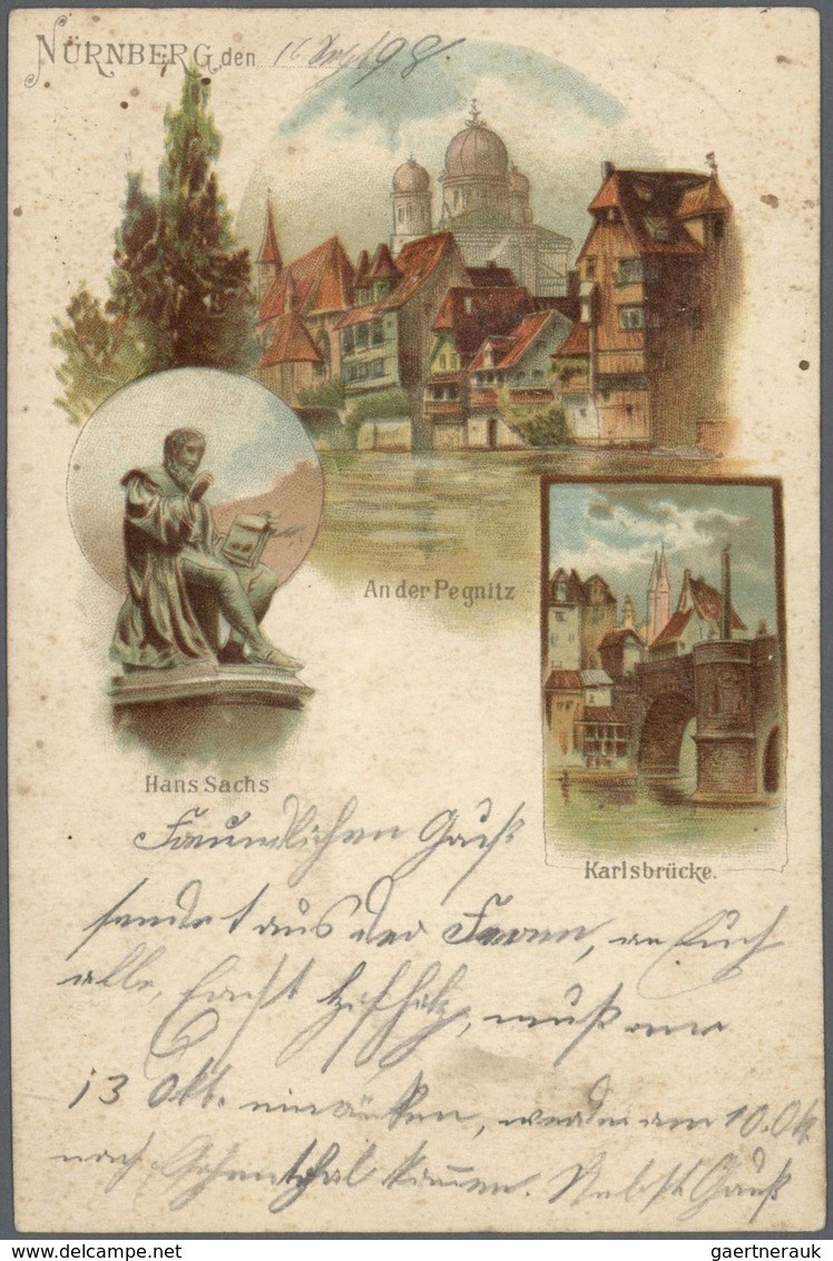 Ansichtskarten: Bayern: NÜRNBERG (alte PLZ 8500), ein attraktiver Posten mit gut 640 nur besseren An