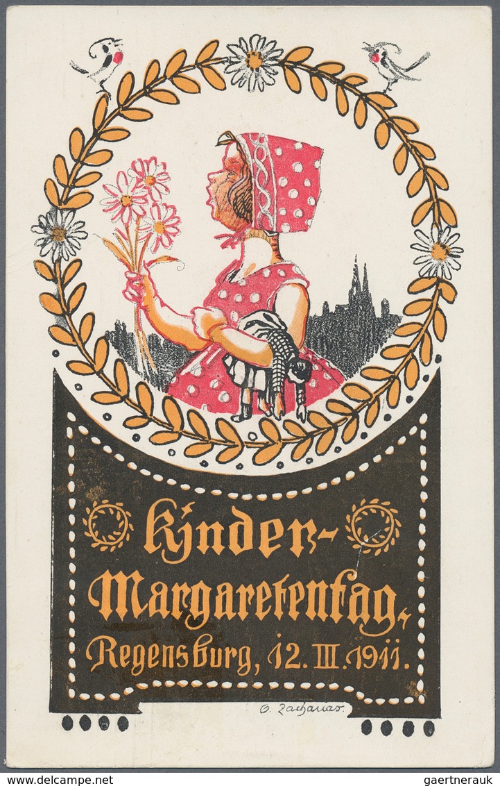 Ansichtskarten: Bayern: REGENSBURG (alte PLZ 8400), 41 Historische Ansichtskarten Ausstellungen Und - Sonstige & Ohne Zuordnung