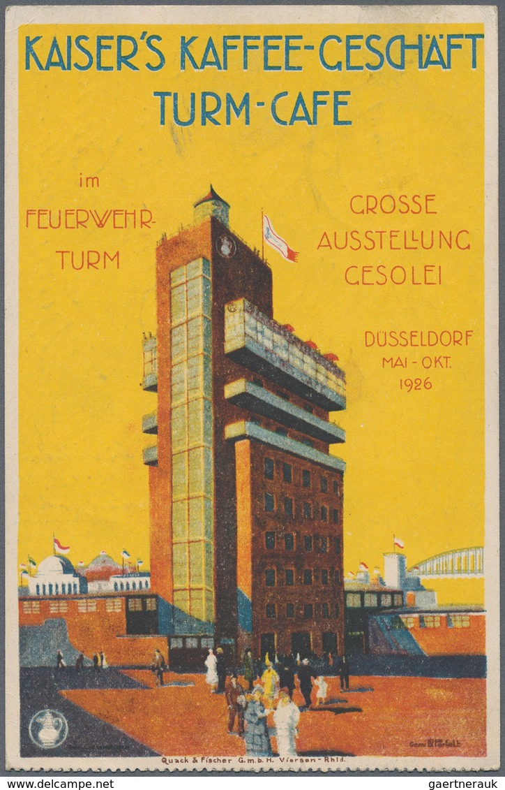 Ansichtskarten: Nordrhein-Westfalen: DÜSSELDORF (alte PLZ 4000), 22 Historischen Ansichtskarten Aus - Other & Unclassified