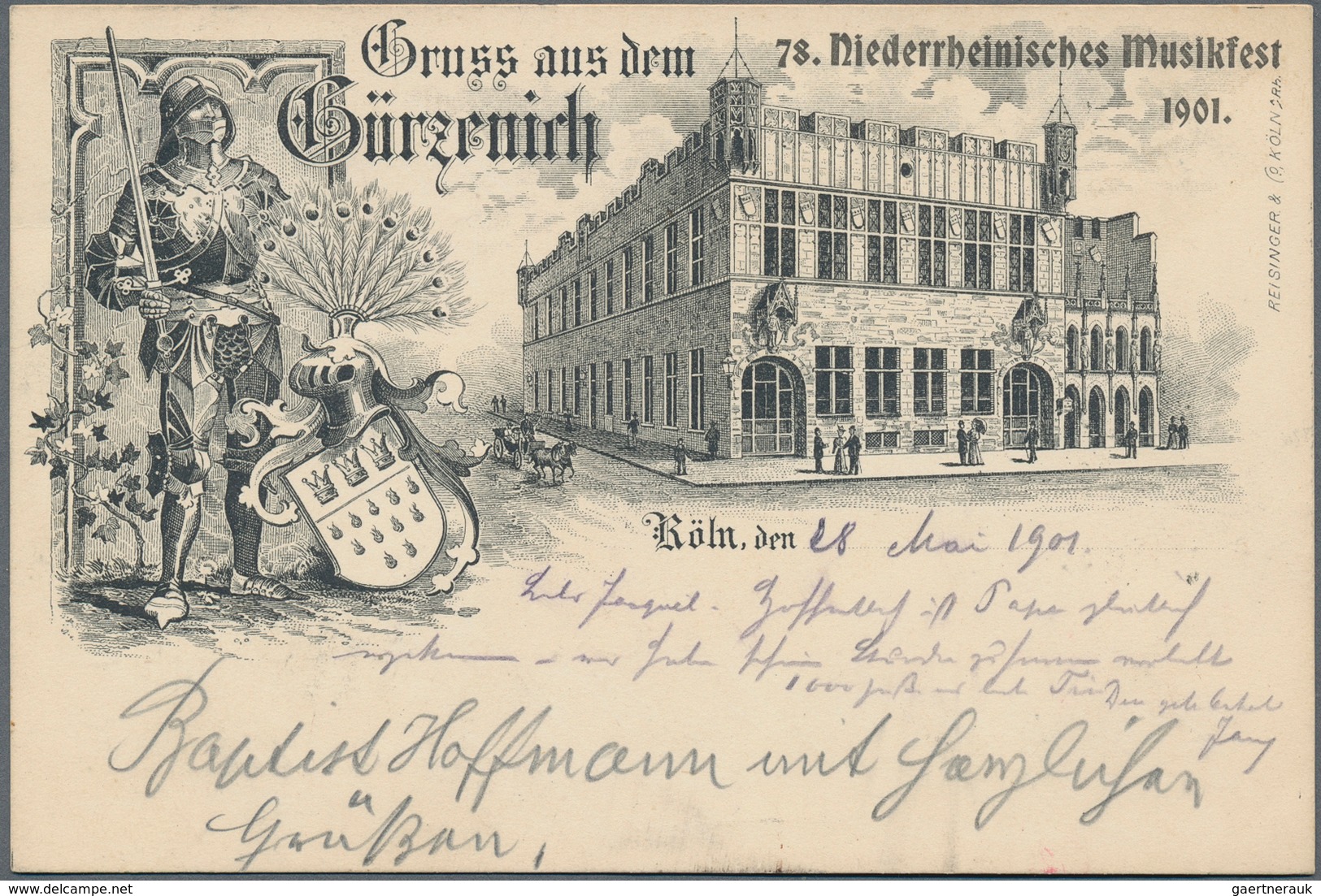 Ansichtskarten: Nordrhein-Westfalen: KÖLN, 1889/1910, Schöne Sammlung Mit Ca.100 Meist Gelaufenen Ka - Autres & Non Classés