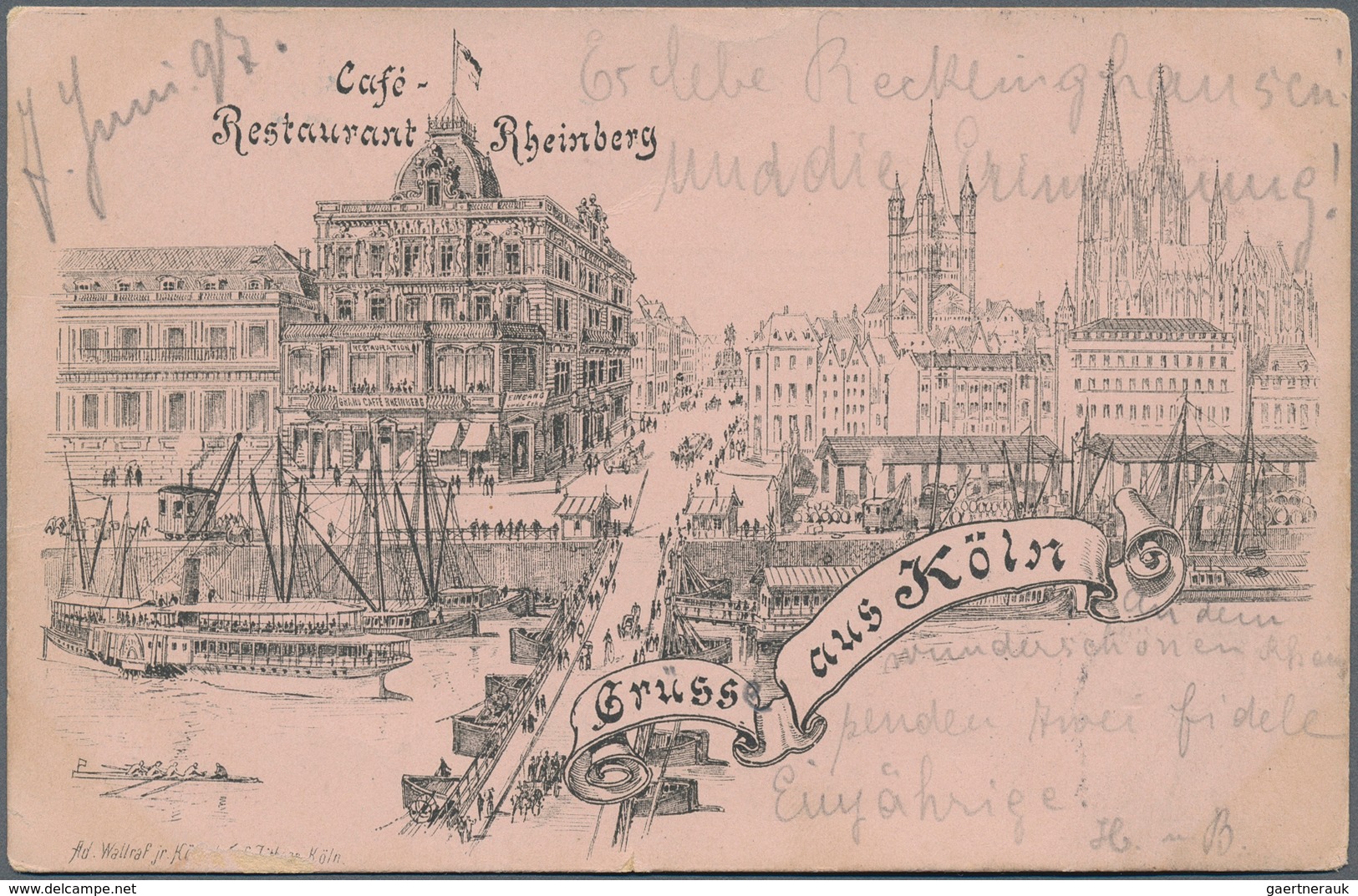 Ansichtskarten: Nordrhein-Westfalen: KÖLN, 1889/1910, Schöne Sammlung Mit Ca.100 Meist Gelaufenen Ka - Autres & Non Classés