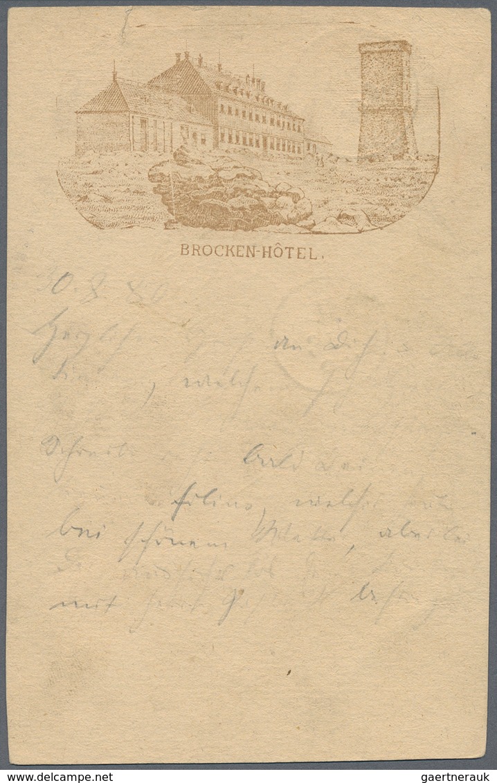 Ansichtskarten: Sachsen-Anhalt: BROCKEN, 8 Interessante Vorläuferkarten Ab 1880, Gebraucht Und Ungeb - Autres & Non Classés