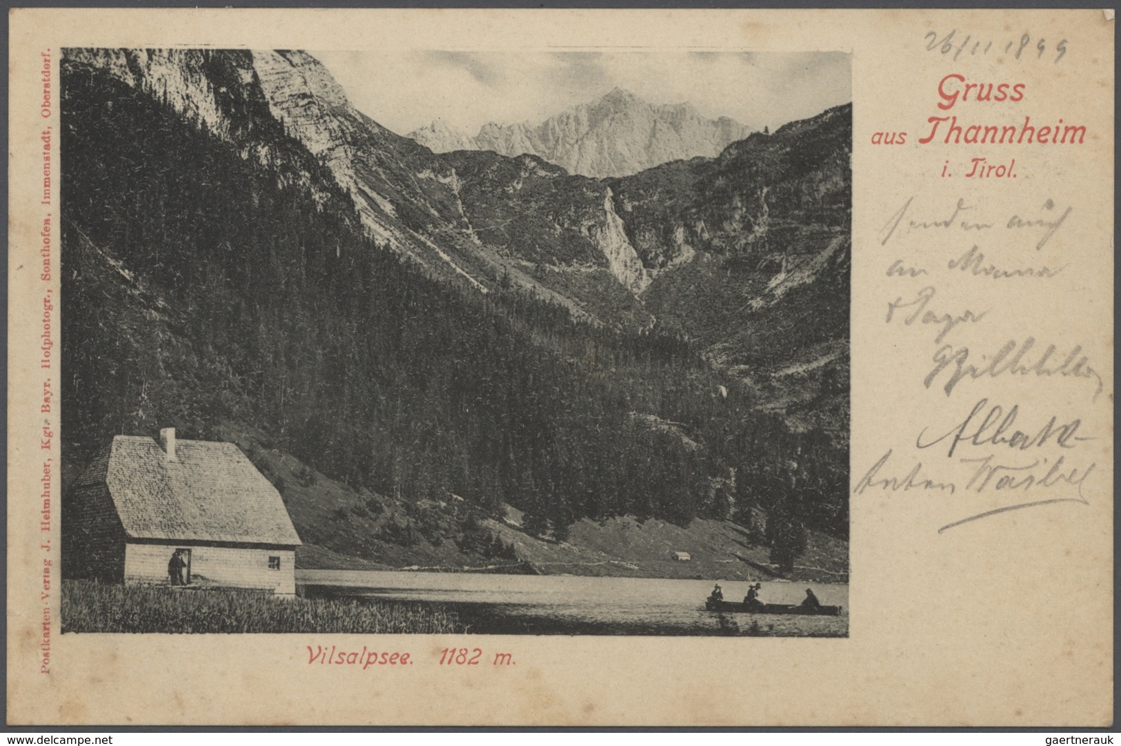 Ansichtskarten: 1895-1905, tolles Album mit 400 gebrauchten AK an eine Adresse, nur topographische K