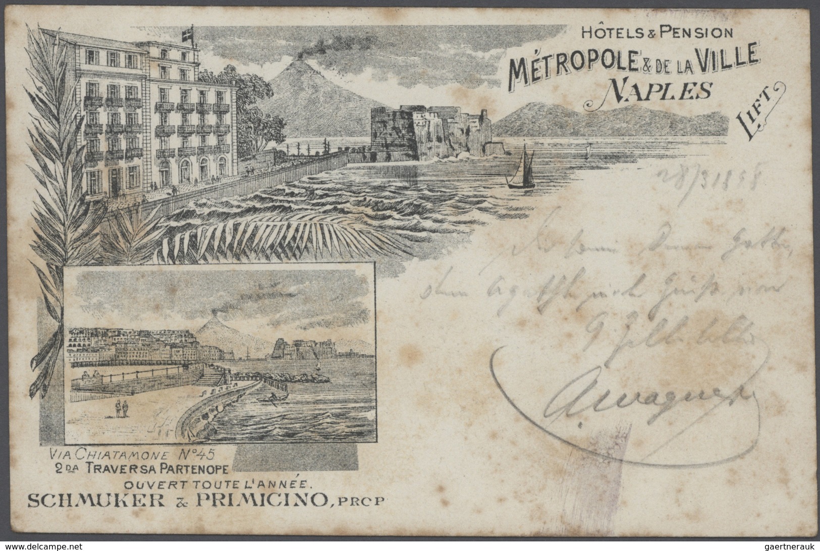 Ansichtskarten: 1895-1905, tolles Album mit 400 gebrauchten AK an eine Adresse, nur topographische K
