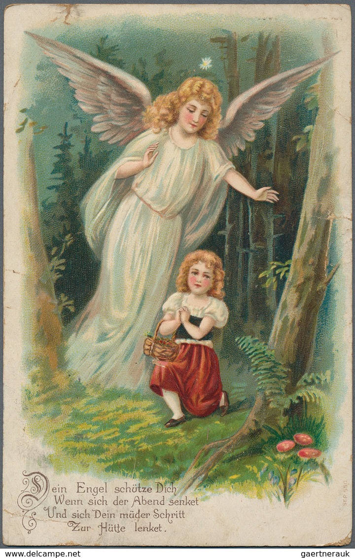 Varia (im Ansichtskartenkatalog): 1915/23, Glückwunsch- Und Grußkarten (13) Plus 3 Feldpostkarten Au - Autres & Non Classés