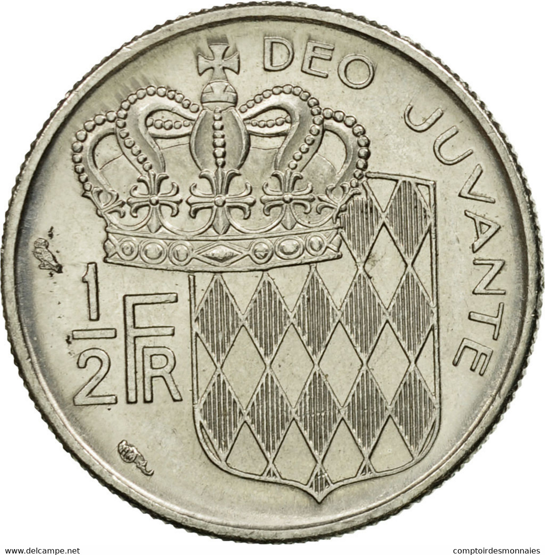 Monnaie, Monaco, Rainier III, 1/2 Franc, 1965, TTB, Nickel, KM:145 - 1960-2001 Nouveaux Francs