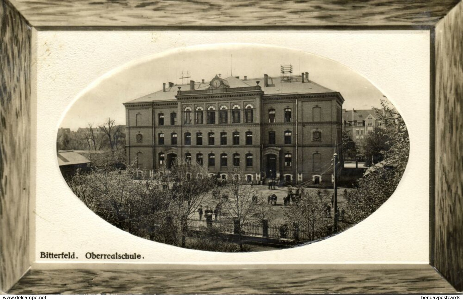BITTERFELD, Oberrealschule (1910) AK Geprägt - Bitterfeld