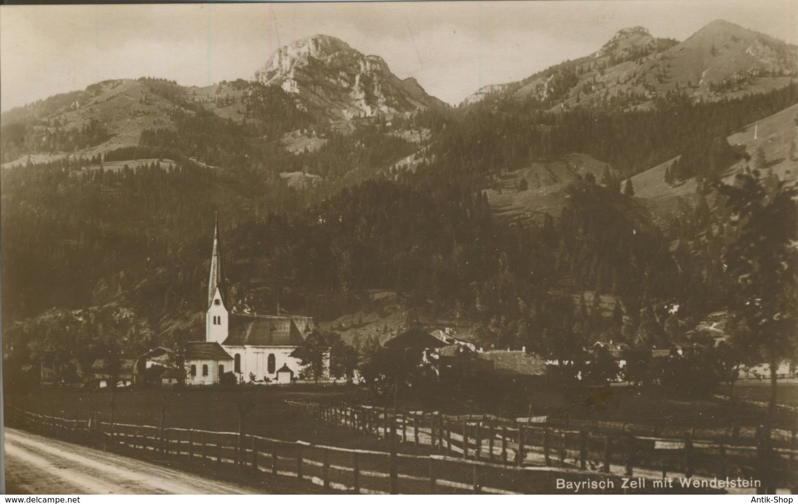 Bayrisch Zell V. 1932  Teil-Dorf-Ansicht Mit Der Kirche Und Gebirge  (1491) - Miesbach