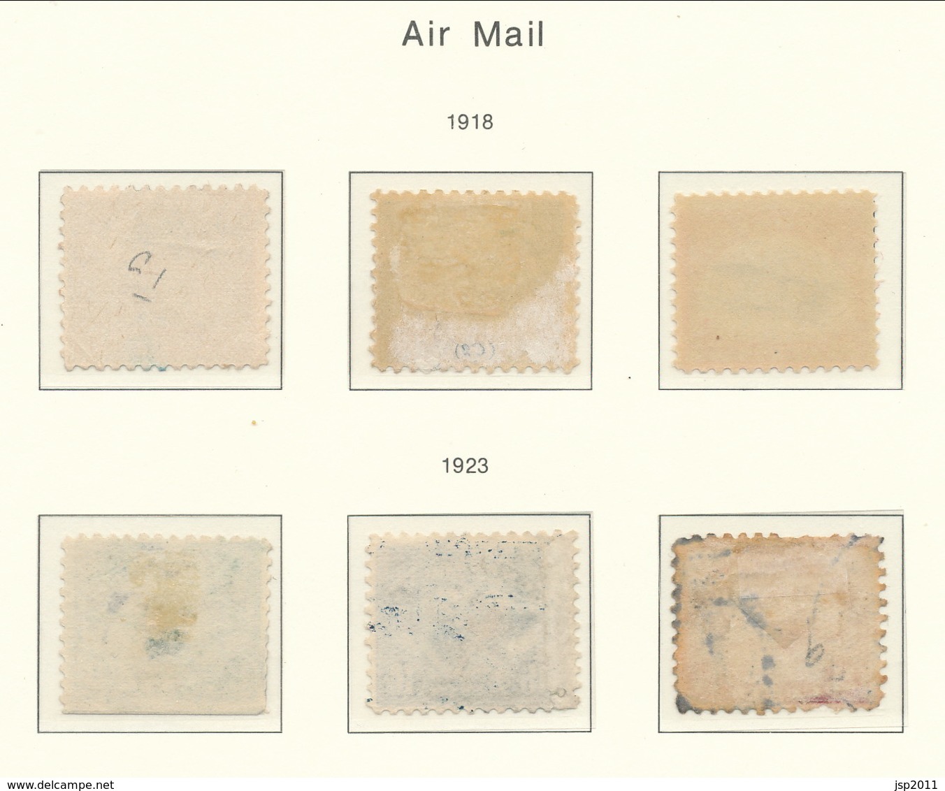 USA 1918-1923 Air Mail Scott # C1-C6.Airplanes. Mixed Used And MNH. See Scans And Detaljed Description. - 1a. 1918-1940 Used