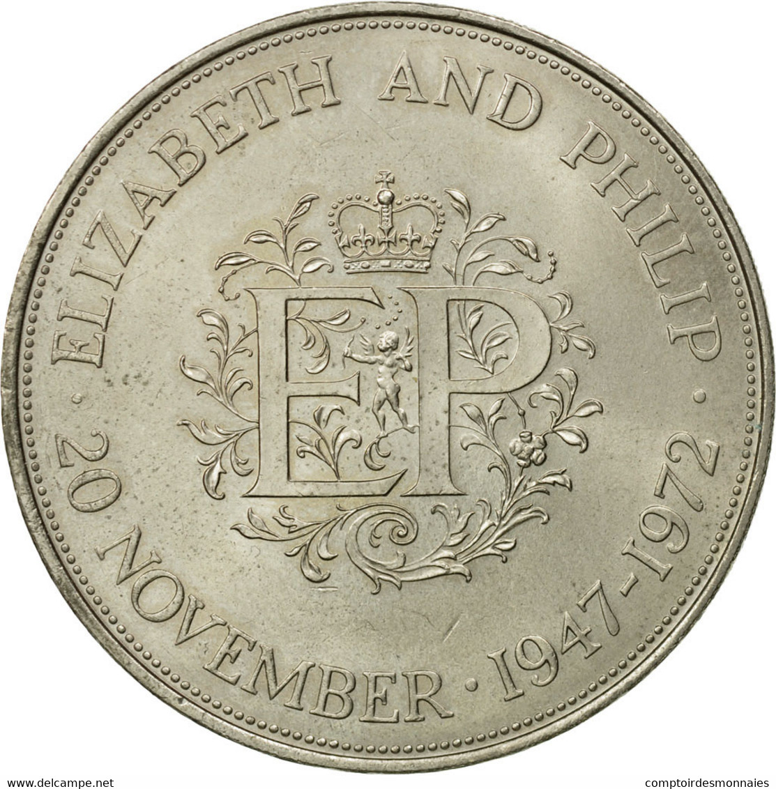 Monnaie, Grande-Bretagne, Elizabeth II, 25 New Pence, 1972, TTB, Copper-nickel - 25 New Pence