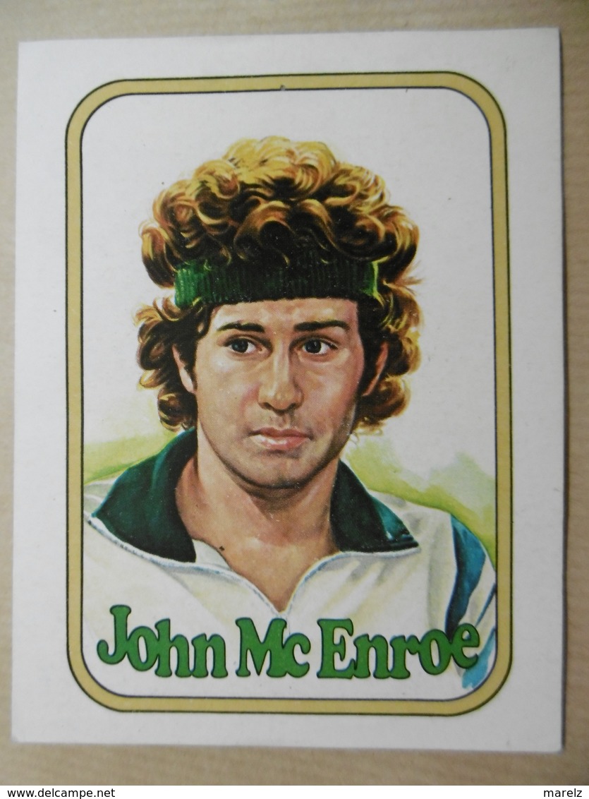 Autocollant Stickers "JOHN McENROE" Adhsivos Panini Sport Tennis - Autocollants