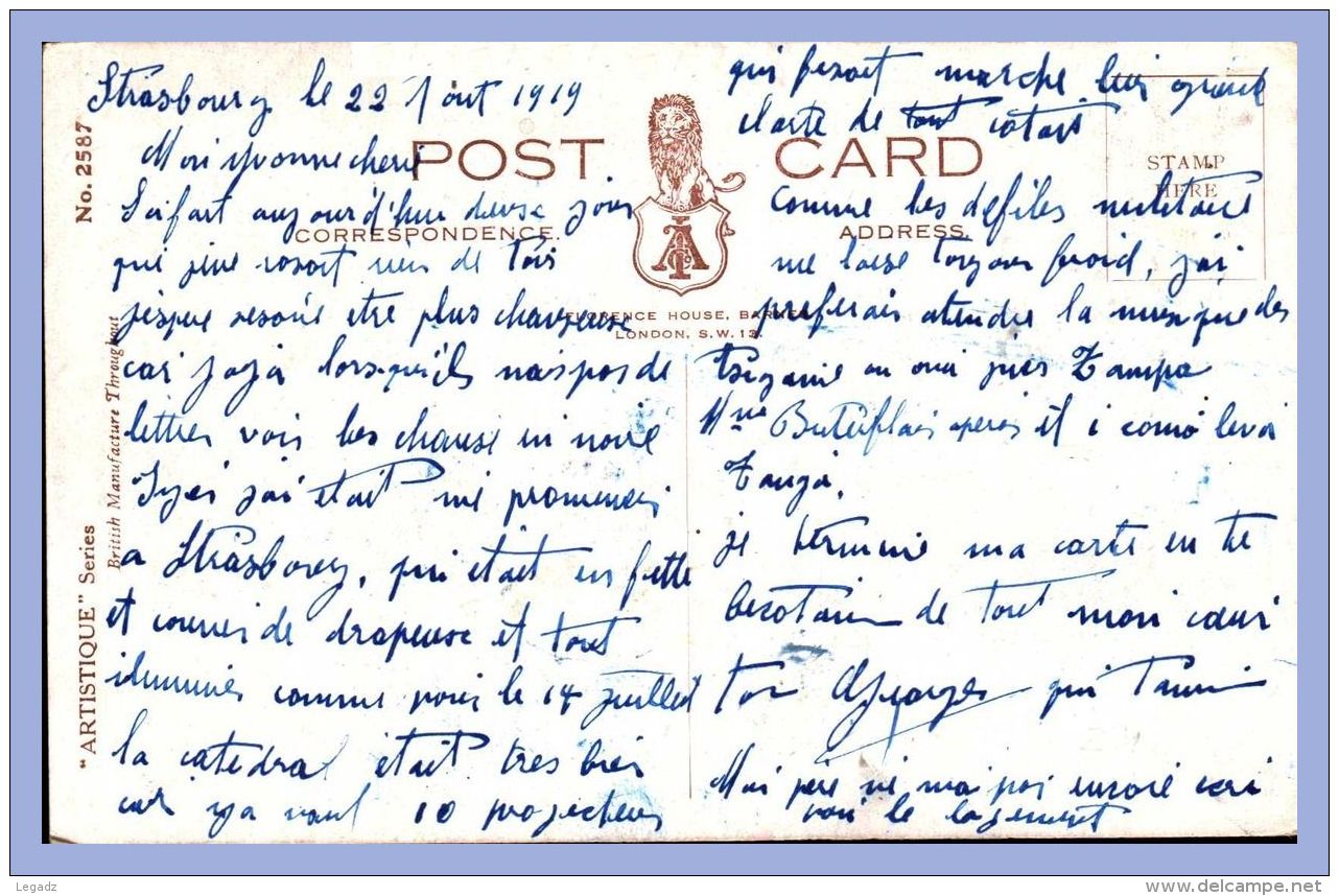 Post Card - Artistique Series (Lawson Wood) - 2587. There's A Long Time Of Waiting! - Wood, Lawson