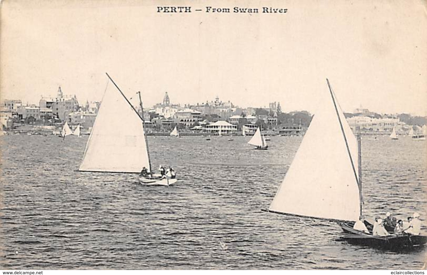 Australie .     Perth    From Swan River        (Voir Scan) - Perth