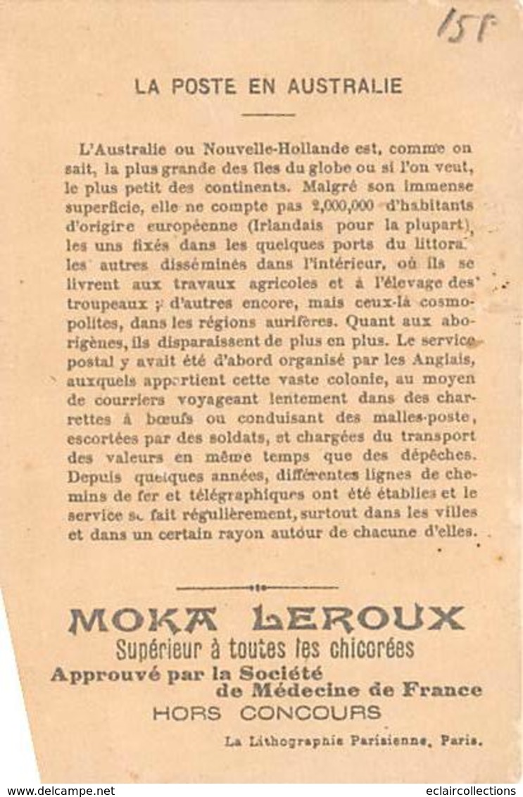 Australie .     Image 10,5 X 7 Cms   La Poste En Australie. Chicorée Leroux      (Voir Scan) - Otros & Sin Clasificación