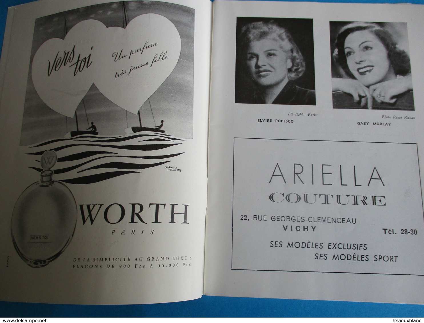 Casino De VICHY/ Théâtre Des Fleurs/ Saison Artistique 1956/La Mare Aux Canards/Jean TISSIER/1956  PROG183 - Programmes