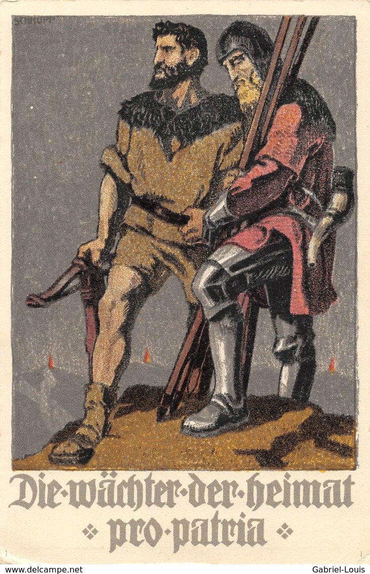 Die Wächter Des Heimat Propatria - Bundesfeier-Postkarte 1910 - Non Circulé - Altri & Non Classificati