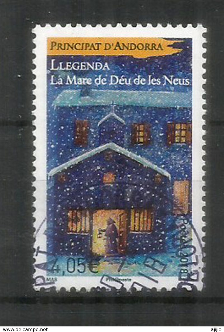 Légende De La Mare De Deus De Les Neus, HAUTE FACIALE,  Un Timbre Oblitéré, 1 ère Qualité - Oblitérés