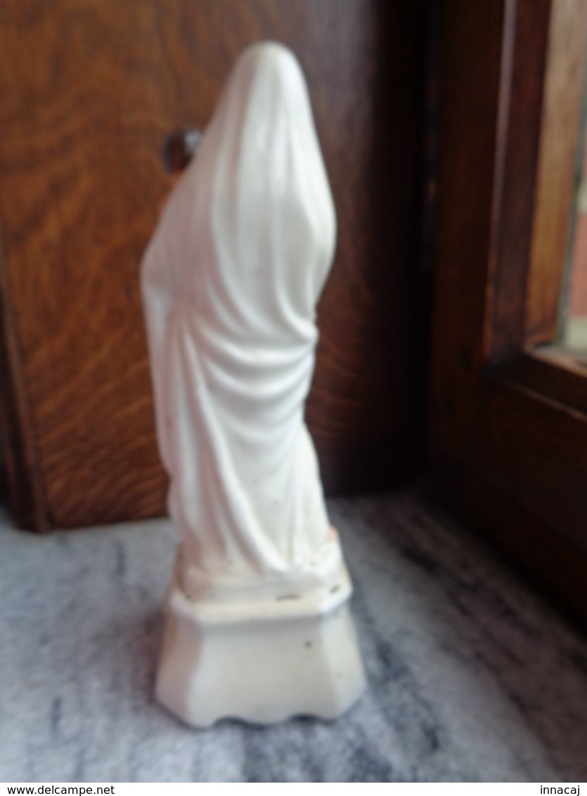 Réf: 100-12-2.          Statue    Marie Et Enfant   ( Porcelaine Polychrome ) - Religione & Esoterismo