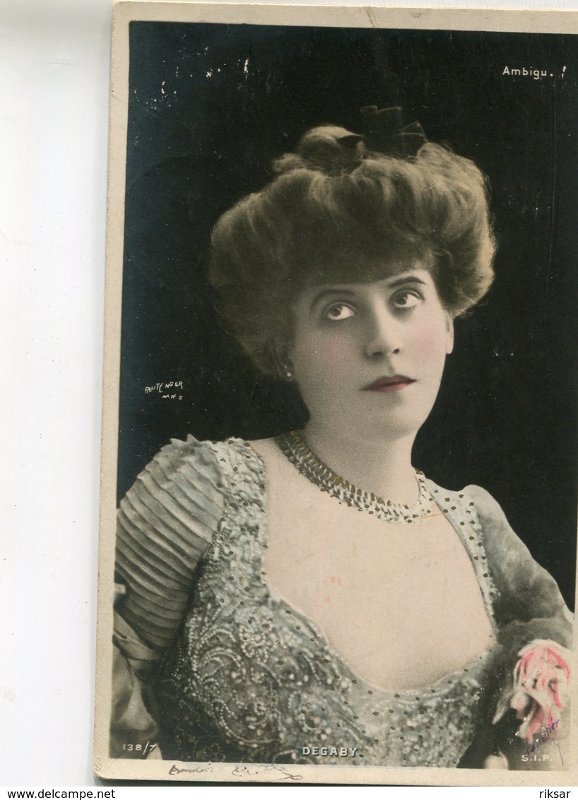 ACTRICE DE THEATRE DEGABY - Théâtre