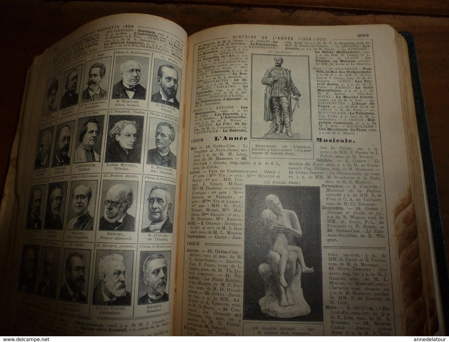 1906 Benjamin Rabier;Massages;etc----> ALMANACH HACHETTE  édition luxe (Petite Encyclopédie Populaire)