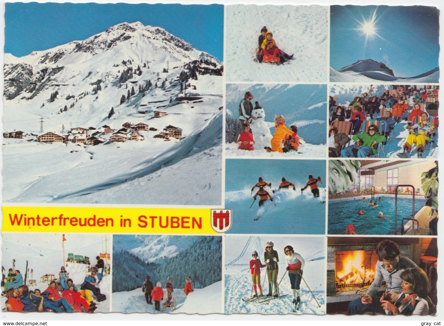 Winterfreuden In STUBEN, Austria, Used Postcard [21925] - Stuben