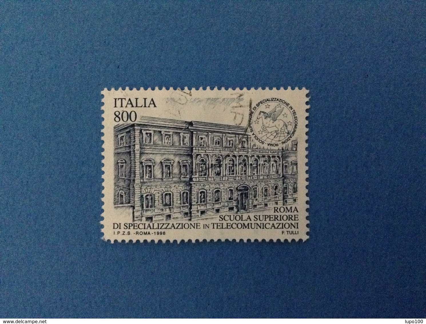 1998 ITALIA FRANCOBOLLO USATO STAMP USED - SCUOLA SUPERIORE TELECOMUNICAZIONI ROMA - - 1991-00: Usati