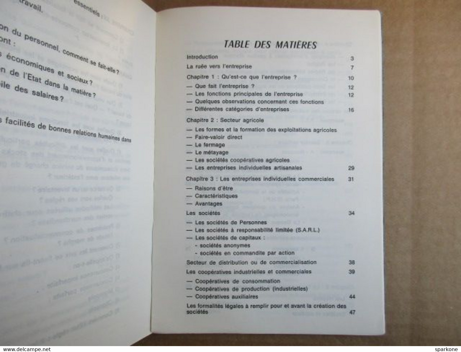 Initiation à la vie de l'entreprise / Programme officiel pour les lycées techniques (R.I Asuoha) éditions de 1971
