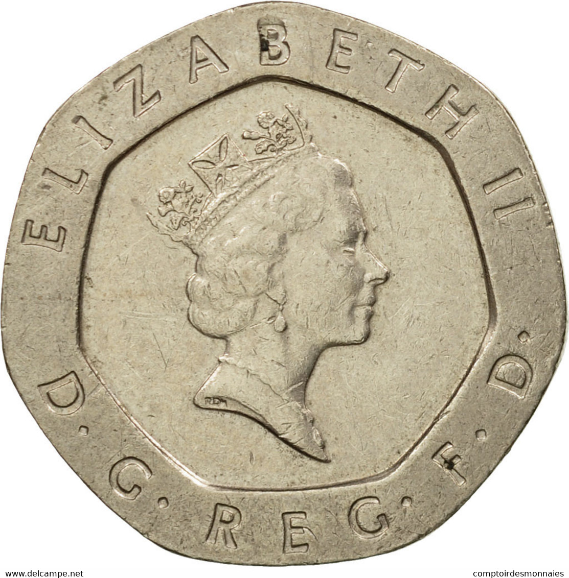 Monnaie, Grande-Bretagne, Elizabeth II, 20 Pence, 1991, TTB, Copper-nickel - 20 Pence