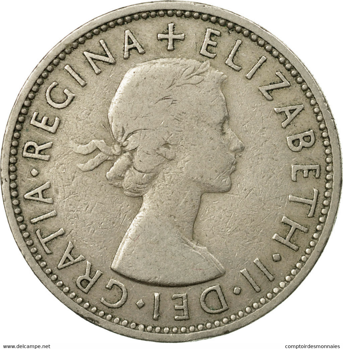 Monnaie, Grande-Bretagne, Elizabeth II, Florin, Two Shillings, 1955, TB+ - J. 1 Florin / 2 Schillings