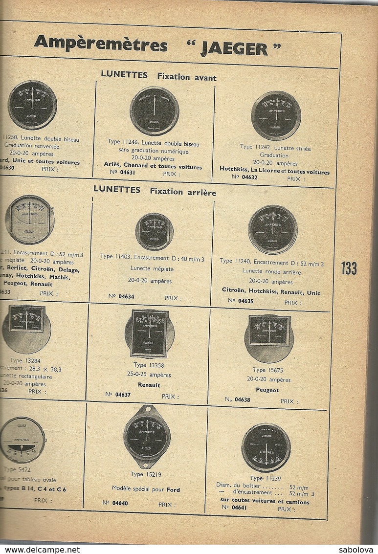 Catalogue Pièces Détachées Automobile Voiture Des Années 1935  816 Pages Voir Description - 1901-1940