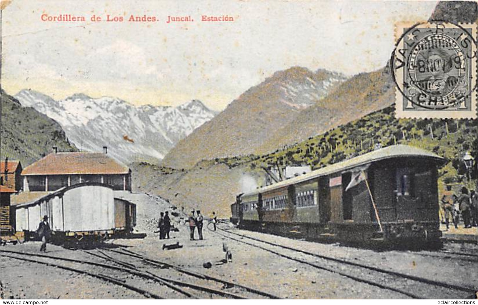 Chile. Chili       Cordillère Des Andes     Juncai. Estacion    (Voir Scan) - Chile