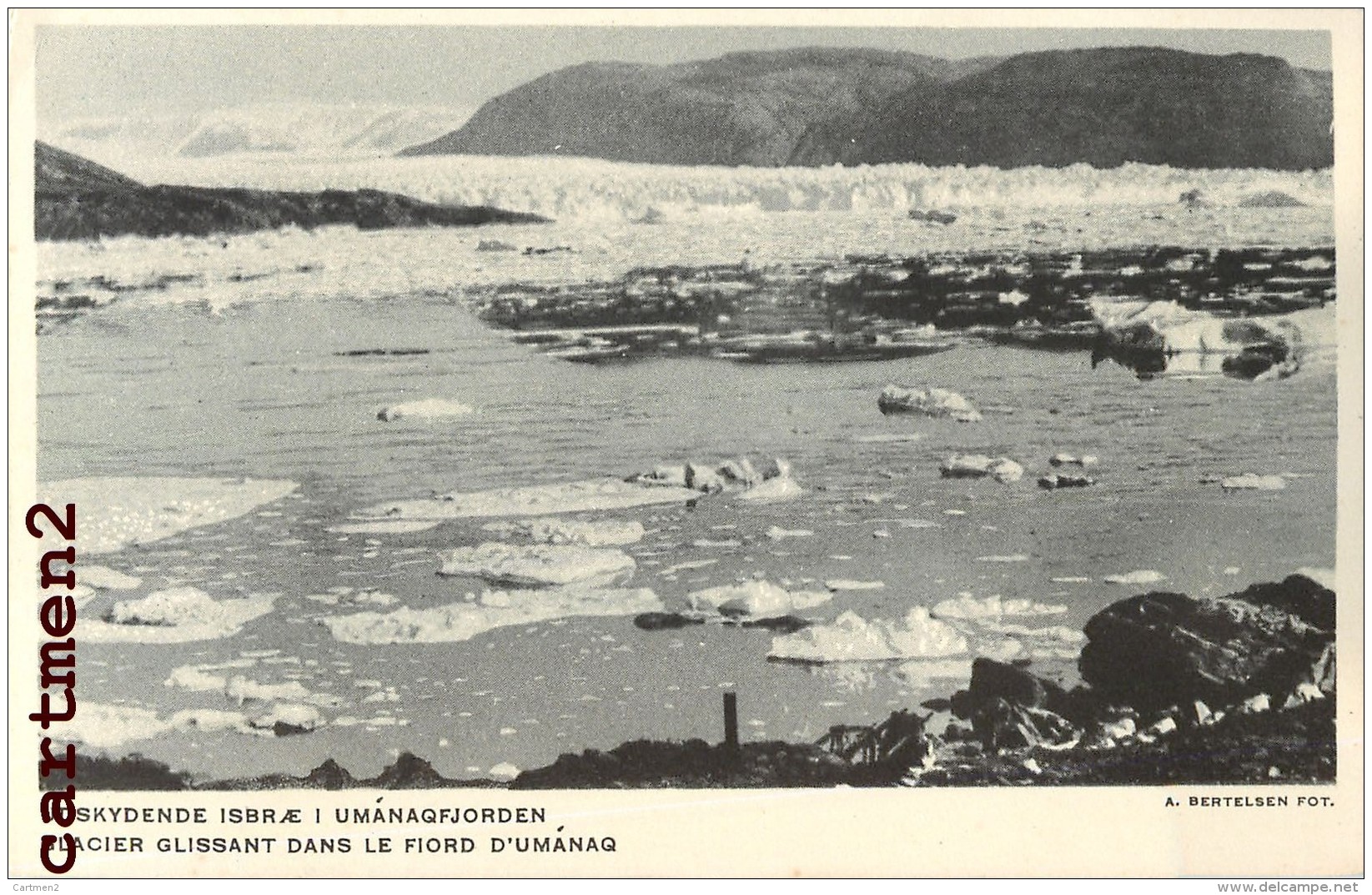 4 CPA : GROENLAND GLACIER FJORD D'UMANAQ VAISSEAU VAÏGAT OSTGRONLAND ANGMAGSSALIK GREENLAND VOILIER POLAIRE - Groenland